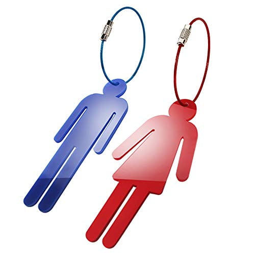 Flexible Bathroom Key Chains 2 Pack Restroom Pass Keychains 1 Mens / 1 Womens Flexible Bathroom Key Chains 2 Pack Restroom Pass Keychains 1 Mens / 1 Womens